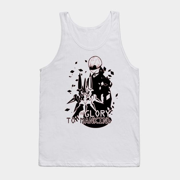 Nier Automata 9S Tank Top by OtakuPapercraft